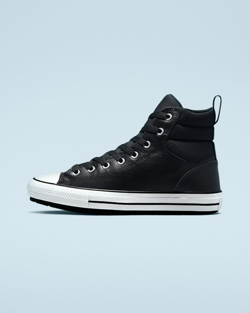 Ghete Iarna Barbati Converse Chuck Taylor All Star Berkshire Inalti Negrii Albi Negrii | RO SCAHV125